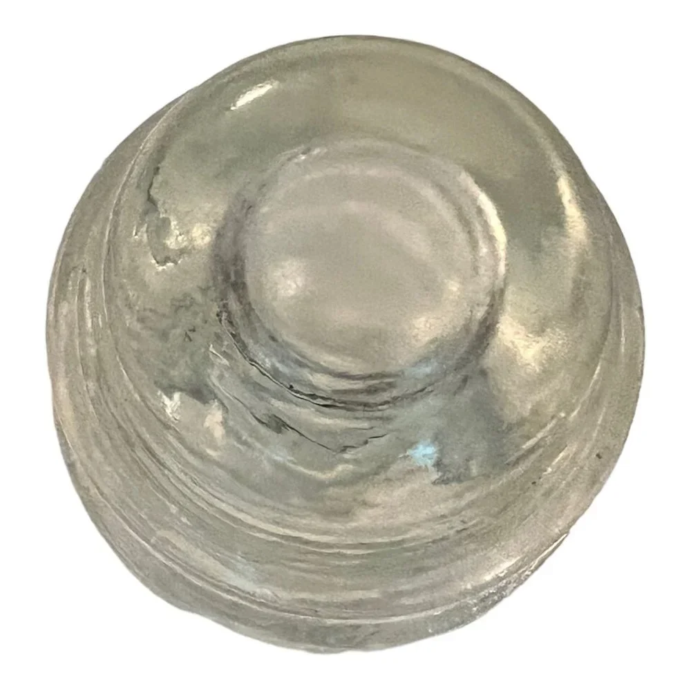 Antique Hemingray 16 Clear Glass Electric Pole Insulator  3"x4" Made USA - Picture 5 of 8
